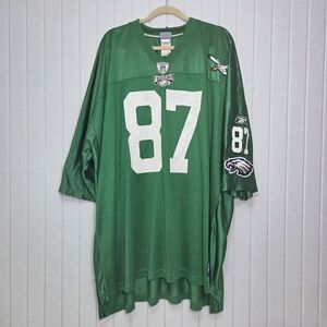 Reebok On Field NFL Philadelphia Eagles Brent Celek Green Embroidered Jersey 5XL